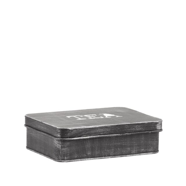 Label51 Theedoos 8211 Zwart 8211 Metaal