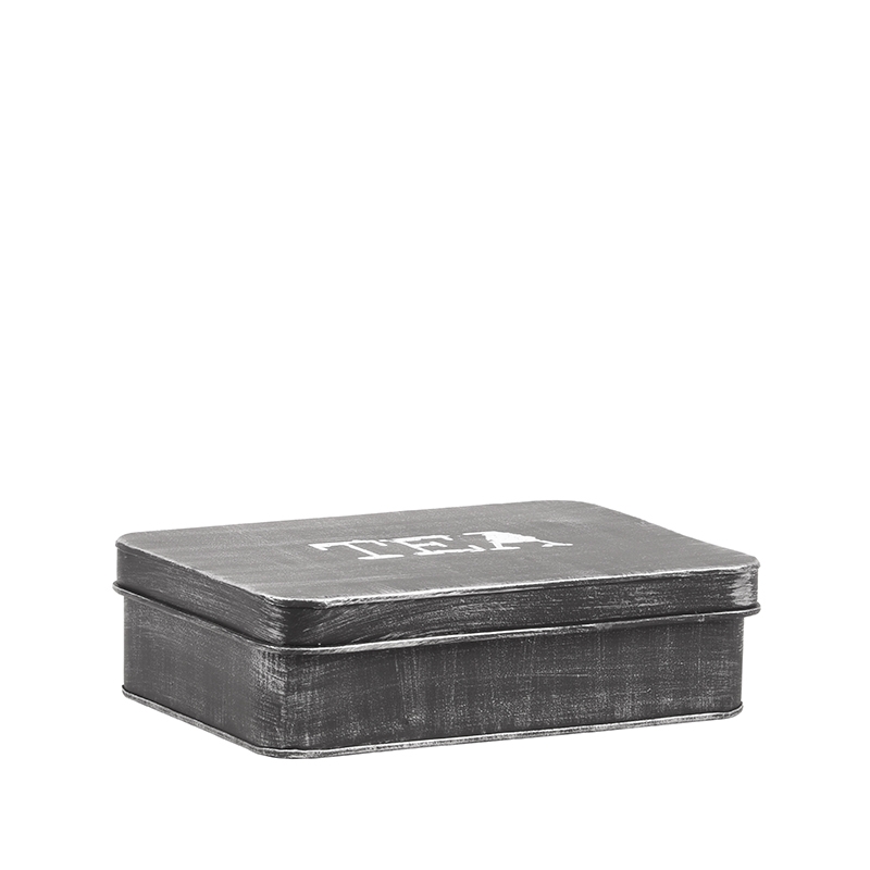 Label51 Theedoos 8211 Zwart 8211 Metaal