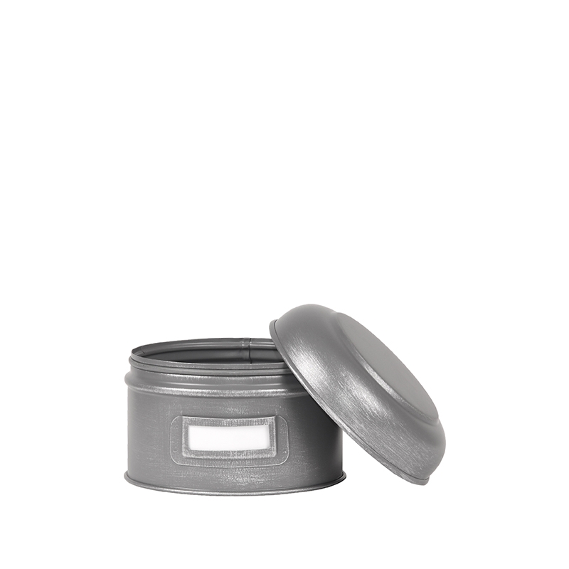 Label51 Opbergblik 8211 Antiek Grijs 8211 Metaal 8211 S 8211 13x13x10 Cm