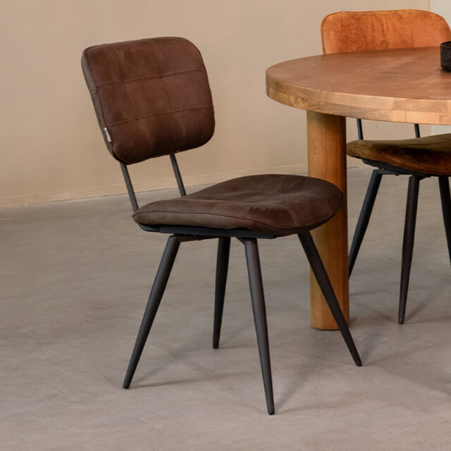 Label51 Eetkamerstoel Gus 8211 Antraciet 8211 Microvezel