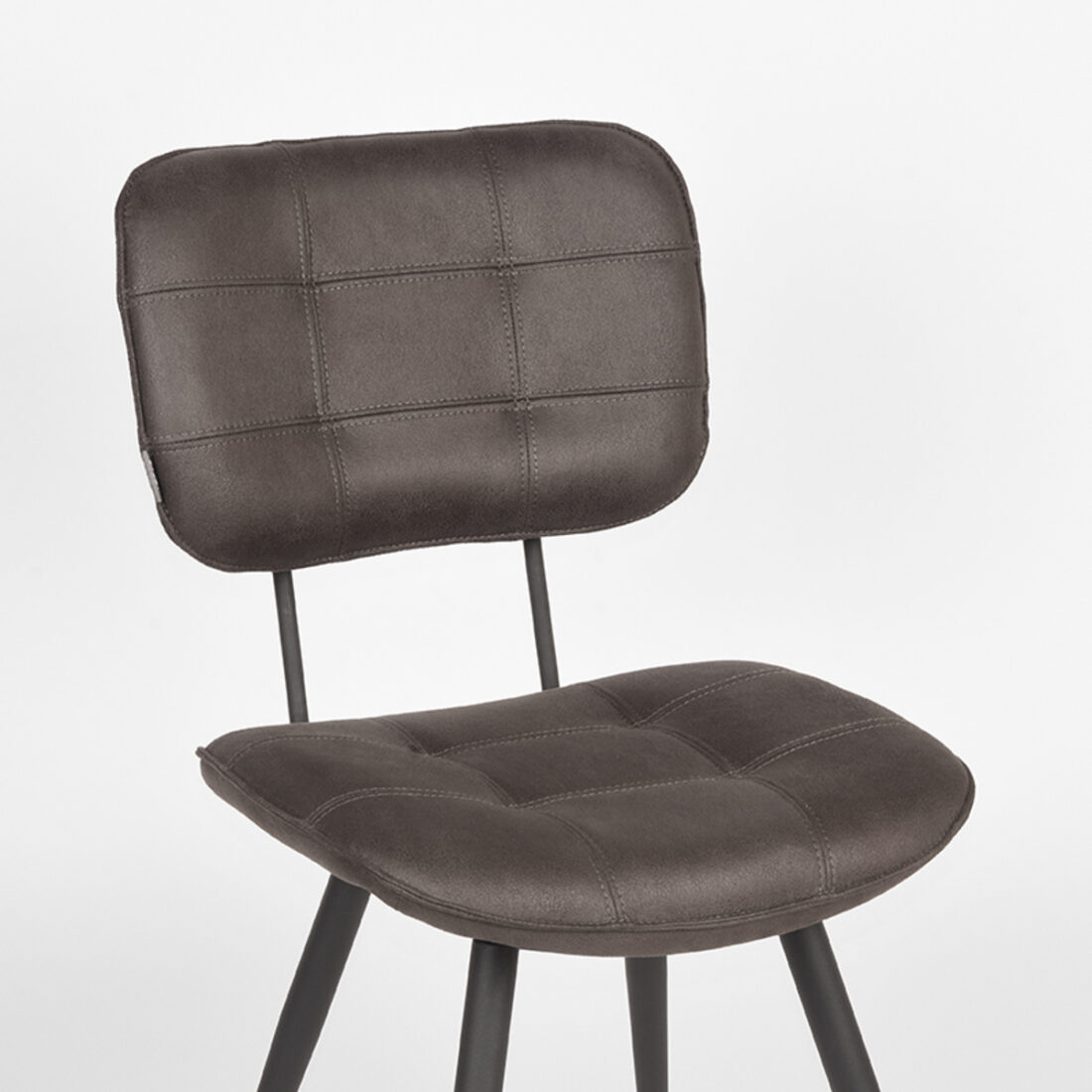 Label51 Eetkamerstoel Gus 8211 Antraciet 8211 Microvezel