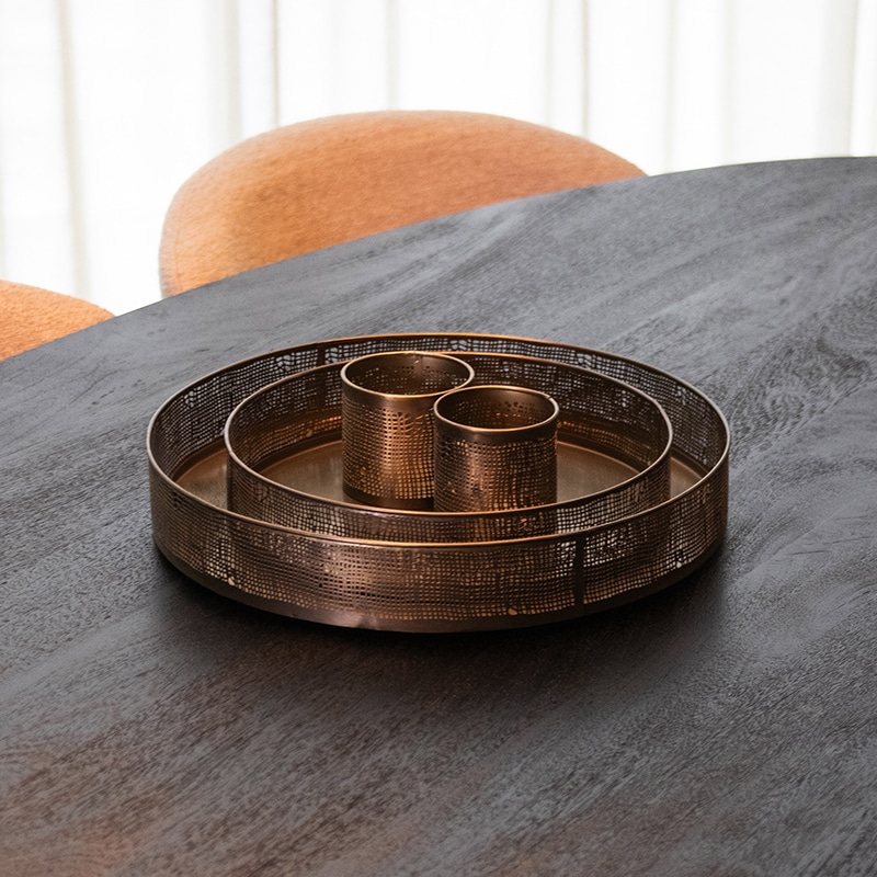 Label51 Kaarsenhouders 8211 Antiek Goud 8211 Metaal