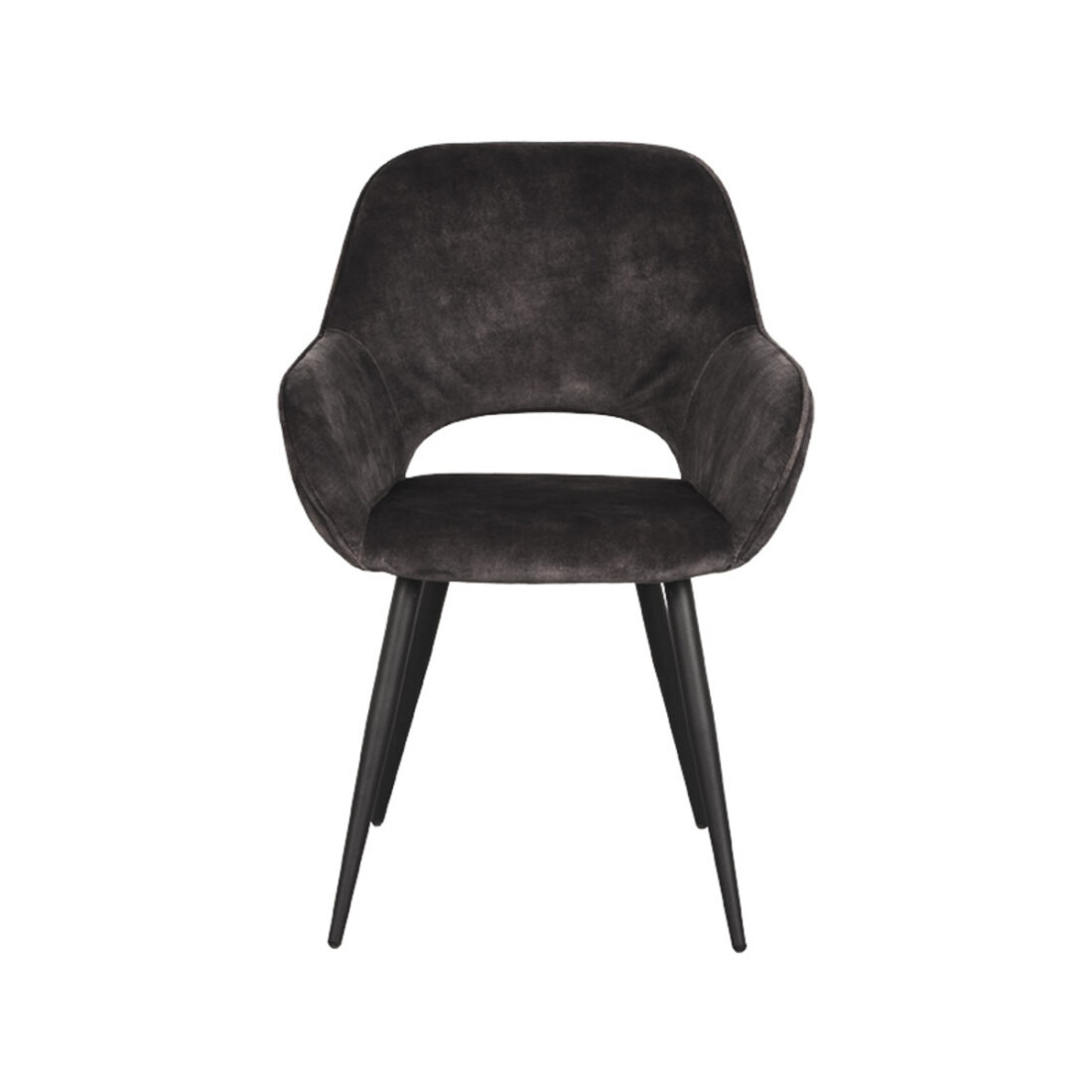 Label51 Eetkamerstoel Fer 8211 Antraciet 8211 Fluweel