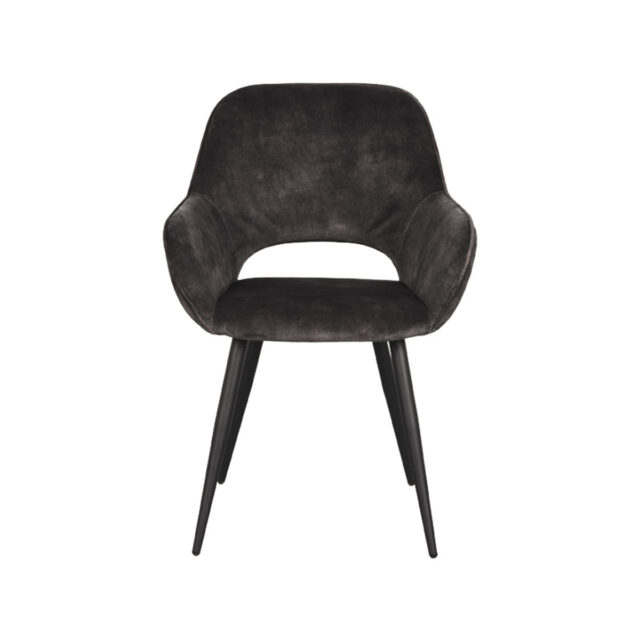 Label51 Eetkamerstoel Fer 8211 Antraciet 8211 Fluweel