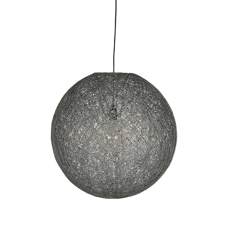 Label51 Hanglamp Twist 8211 Grijs 8211 Vlas 8211 L