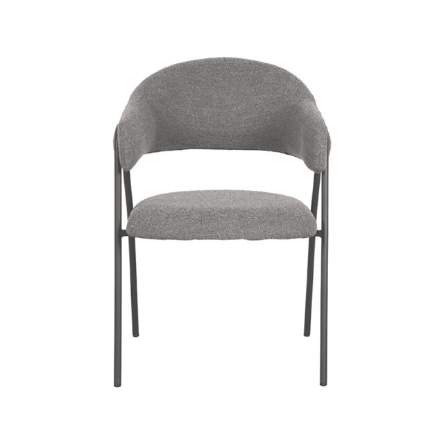 Label51 Eetkamerstoel Lowen 8211 Grijs 8211 Boucl