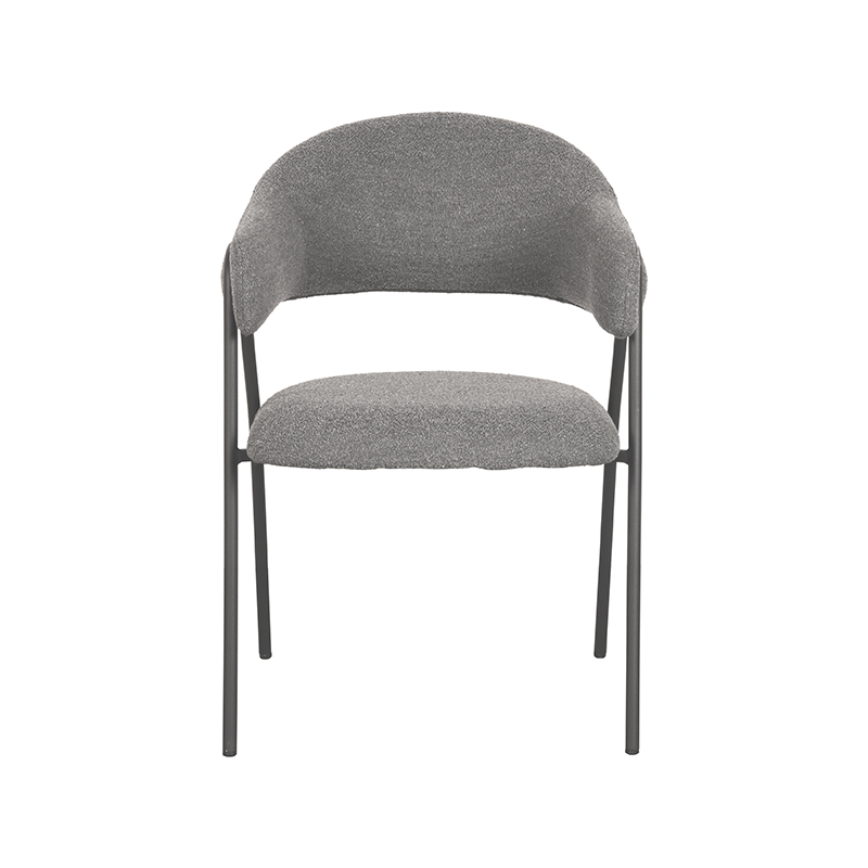 Label51 Eetkamerstoel Lowen 8211 Grijs 8211 Boucl