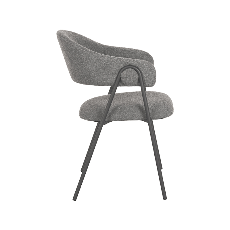 Label51 Eetkamerstoel Lowen 8211 Grijs 8211 Boucl