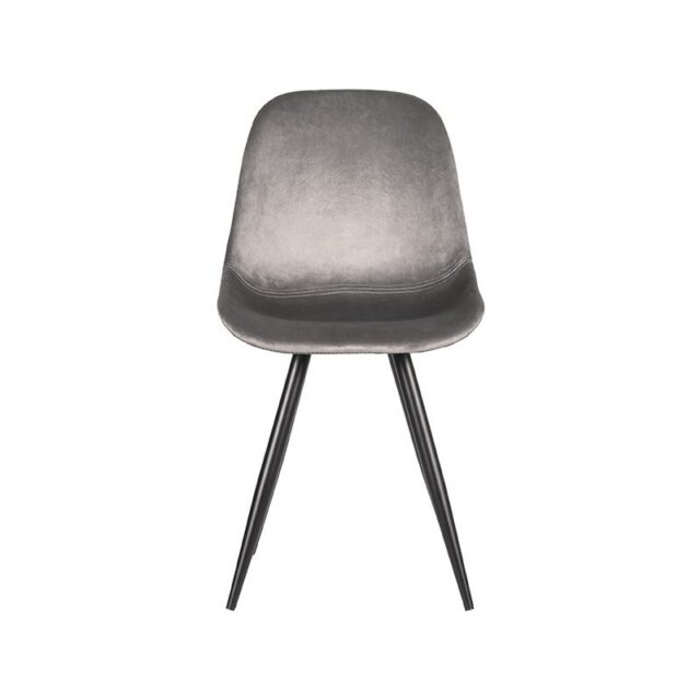 Label51 Eetkamerstoel Capri 8211 Grijs 8211 Fluweel