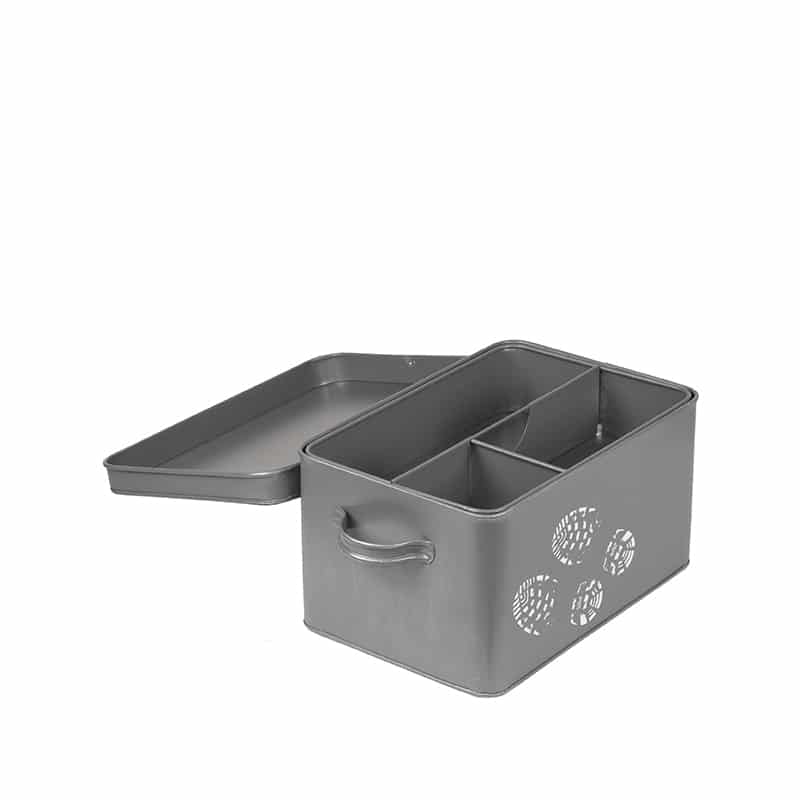 Label51 Schoenpoets Opbergkist 8211 Grijs 8211 Metaal