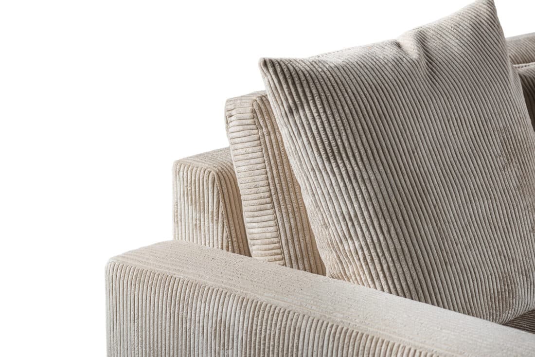 3 Zitsbank Met Chaiselongue L R Rib920 8211 Stof Lincoln Naturel 83