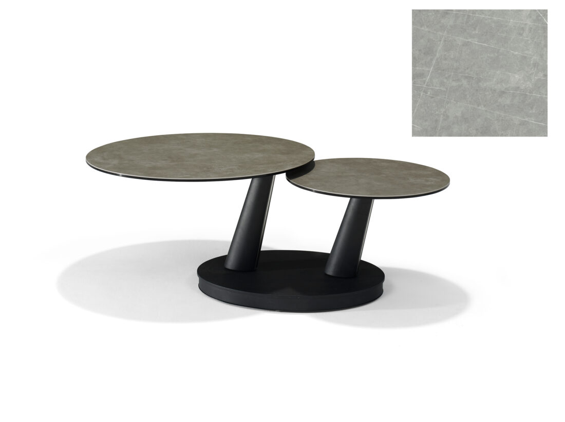 Antares Salontafel B 5712 8211 Grijs Deckstone 8211 2 Draaibare Bladen