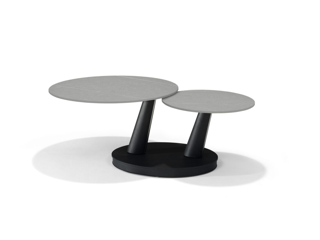 Antares Salontafel B 5712 8211 Grijs Deckstone 8211 2 Draaibare Bladen
