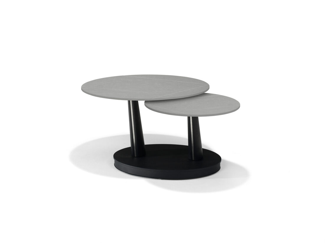 Antares Salontafel B 5712 8211 Grijs Deckstone 8211 2 Draaibare Bladen