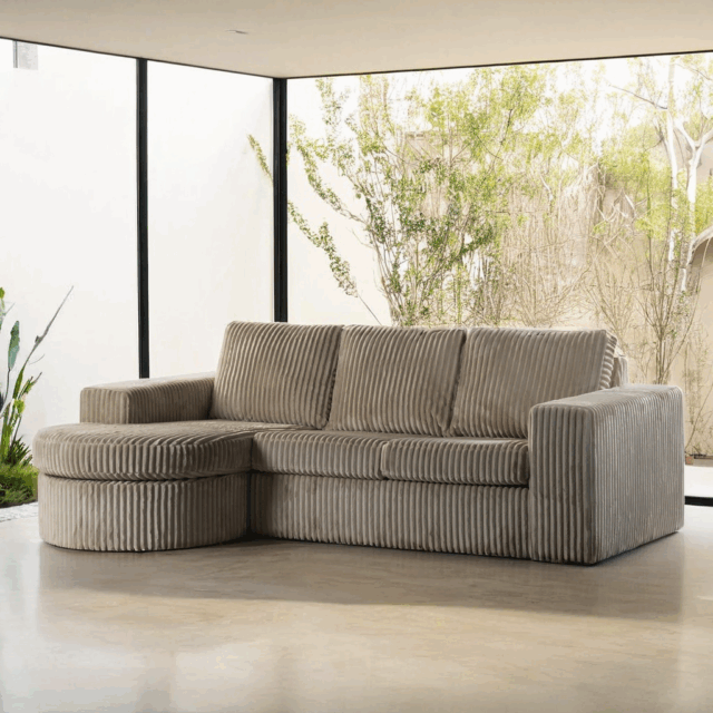 3 Zitsbank Cl L R Stof Tillia 03 L460 Beige