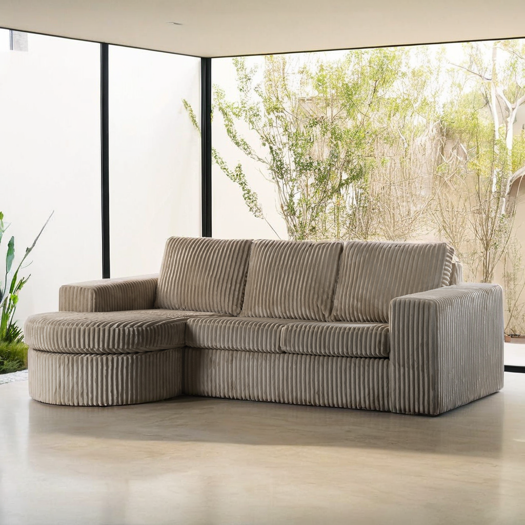 3 Zitsbank Cl L R Stof Tillia 03 L460 Beige