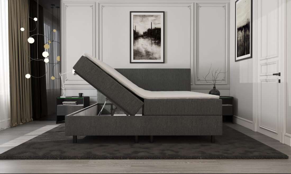 Mrgenn Opbergboxspring Antraciet 140 215 210 Mrgenn Opbergboxspring Antraciet 140 215 210