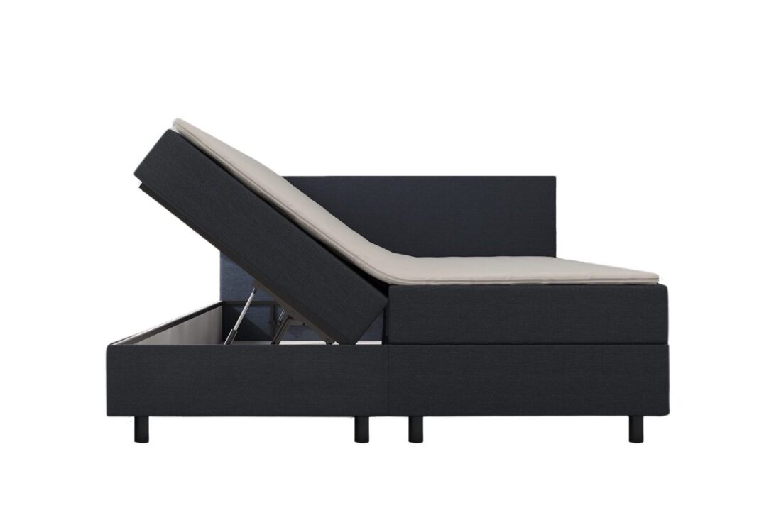 Mrgenn Boxspring Met Opbergruimte Donkerblauw 140 215 210