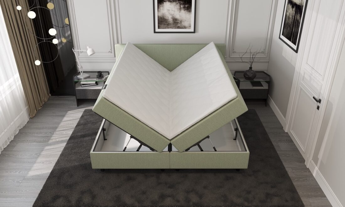 Mrgenn Opbergboxspring Groen 160 215 210 Mrgenn Opbergboxspring Groen 160 215 210