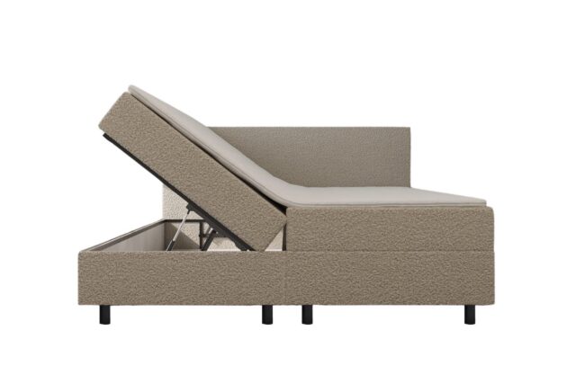 Mrgenn Opbergboxspring Boucl Beige 160 215 210