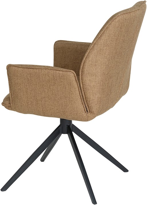 Eetkamerstoel Revi 8211 Stof Lotus Brass 17 8211 Metaal 8211 Draaipoot 360ars Minimale Bestelling 2 Stuks