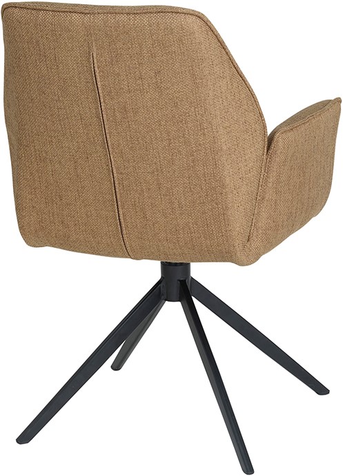 Eetkamerstoel Revi 8211 Stof Lotus Brass 17 8211 Metaal 8211 Draaipoot 360ars Minimale Bestelling 2 Stuks