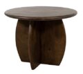 Salontafel Belly - Mangohout bruin walnoot - Ø60 cm
