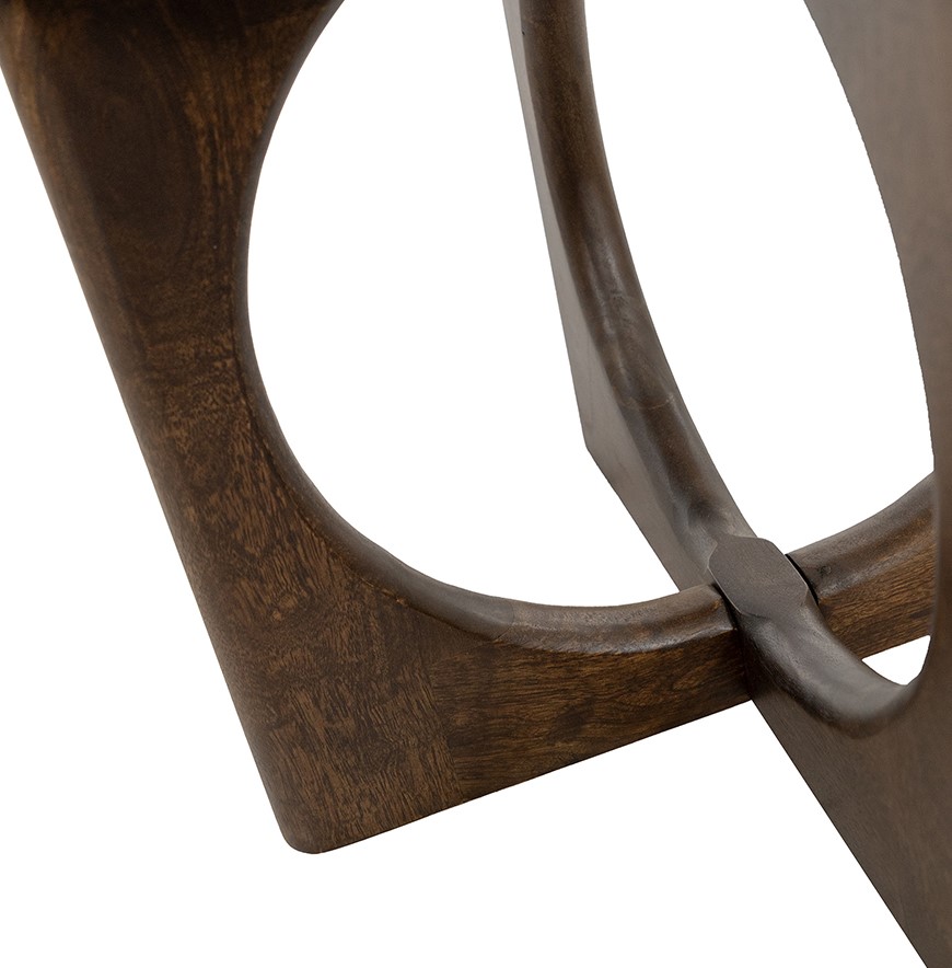 Bijzettafel 50 Mango Bruin Walnoot