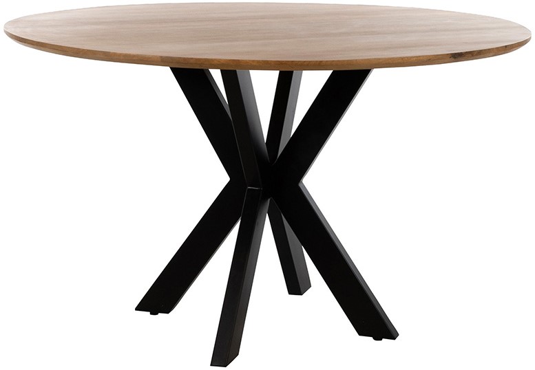 Eetkamertafel Tokio 8211 Mango Glad Naturel 8211 130 Cm