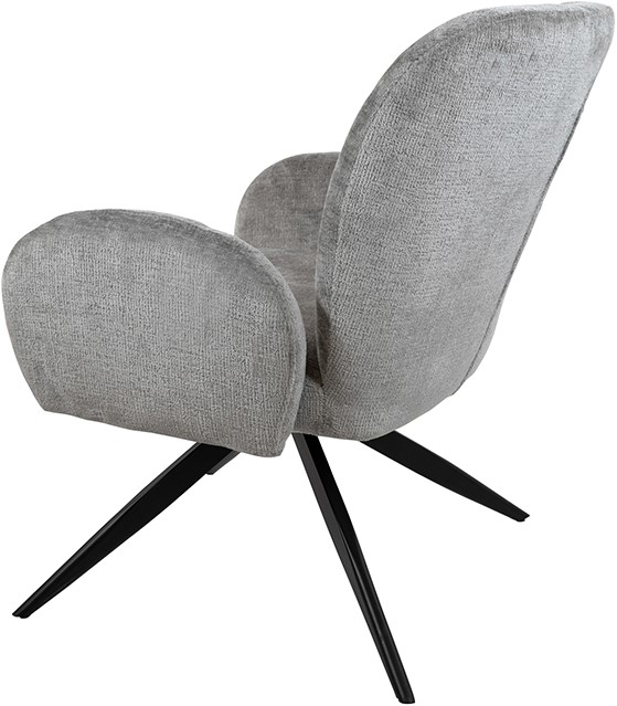 Armstoel Bobby 8211 Stof Perfecte Harmonie Lichtgrijs 85 8211 Metaal 8211 360