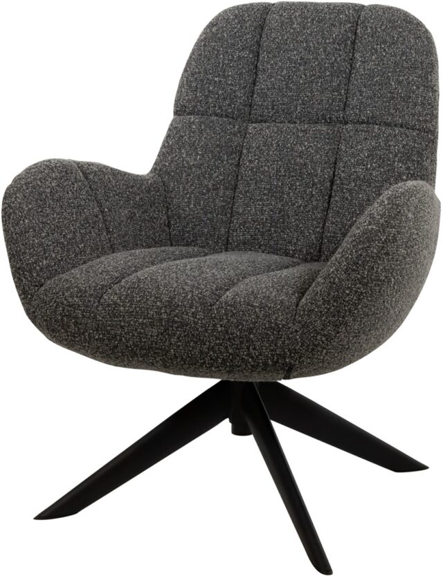 Draaifauteuil Elvis 8211 Stof Monet Antraciet 0252 8211 360