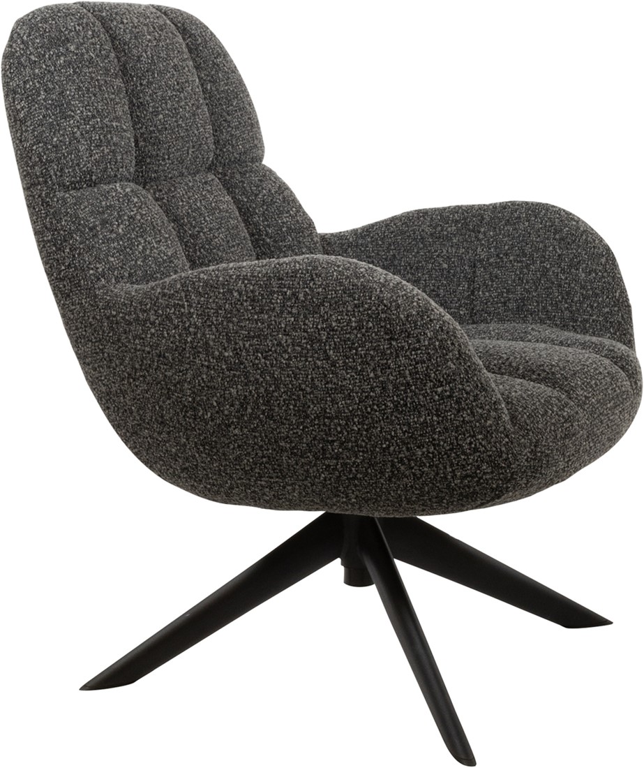 Draaifauteuil Elvis 8211 Stof Monet Antraciet 0252 8211 360