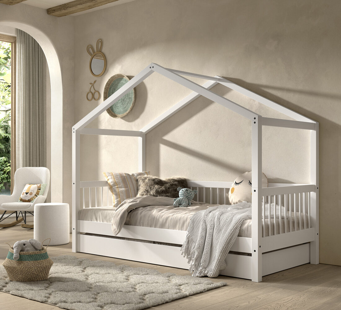 Forrest Huisbed Van Beukenhout Met Uitschuifbed