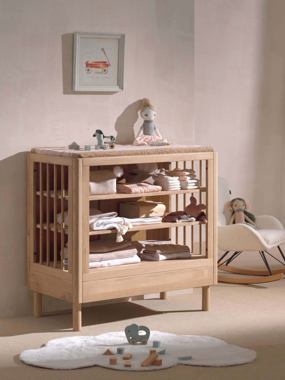 Commode Forrest 8211 Naturel Eiken 8211 Verzorgingstafel Baby