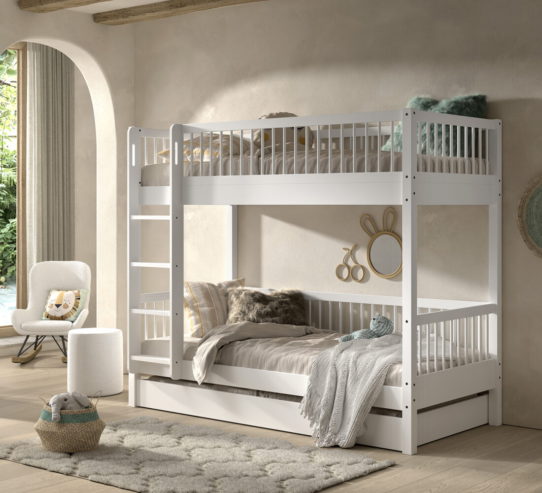 Forrest Beuk Stapelbed Met Rolbed