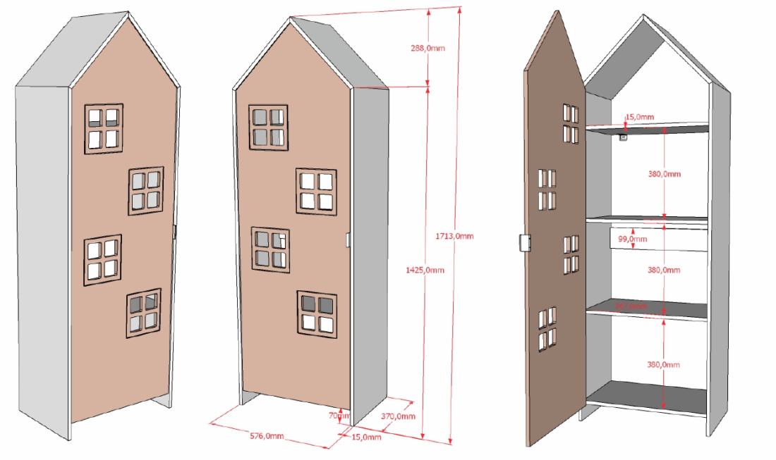 Casami Bruges 3 Delige Kastencombinatie