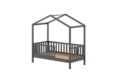 Ledikant Dallas - Antraciet dennenhout - Peuterbed - 70x140 cm