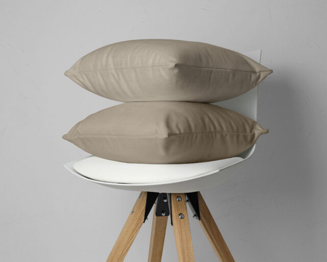 Flanellen 2 In 1 Kussenslopen Taupe