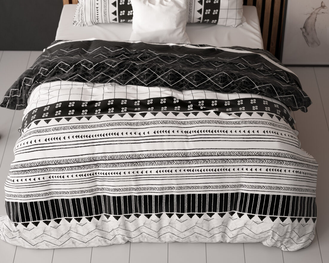 Artic Gestreept Wit 240 X 220