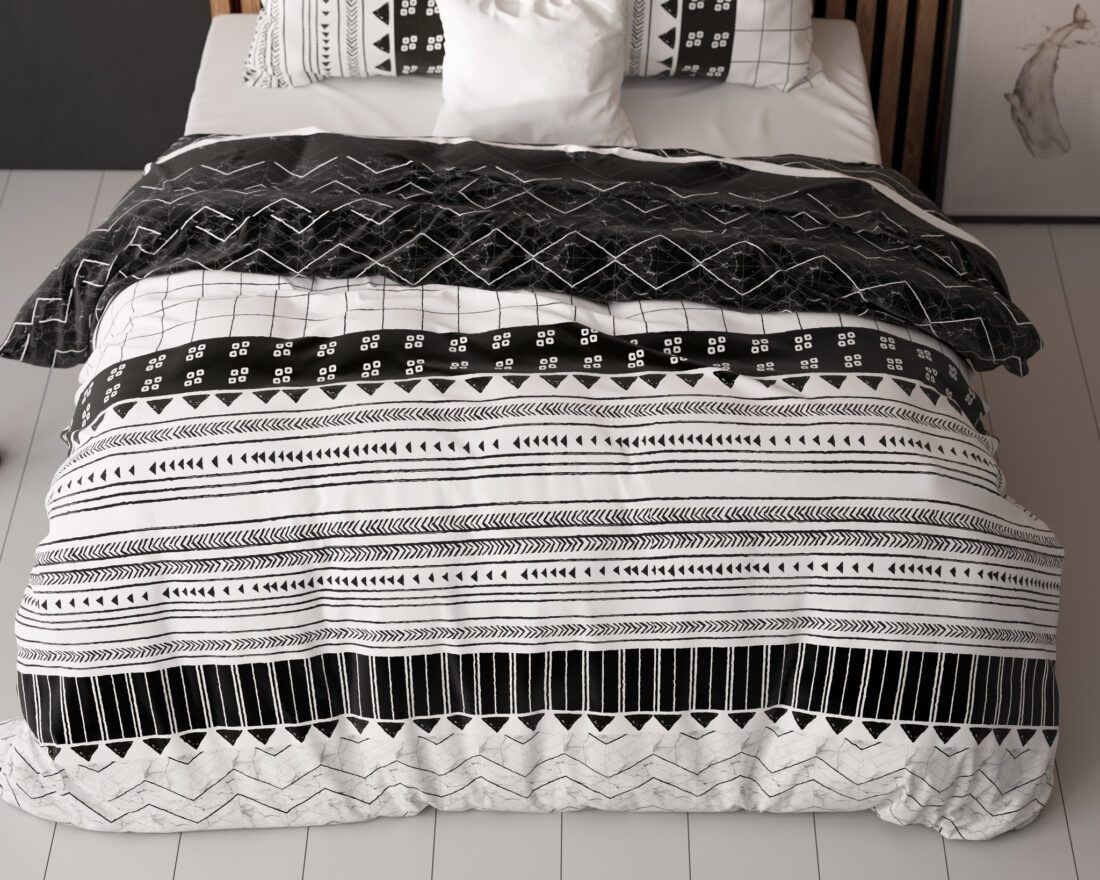 Artic Gestreept Wit 240 X 220