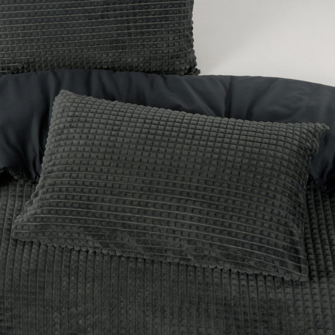 Geruit Teddy Antraciet 140 X 200 220