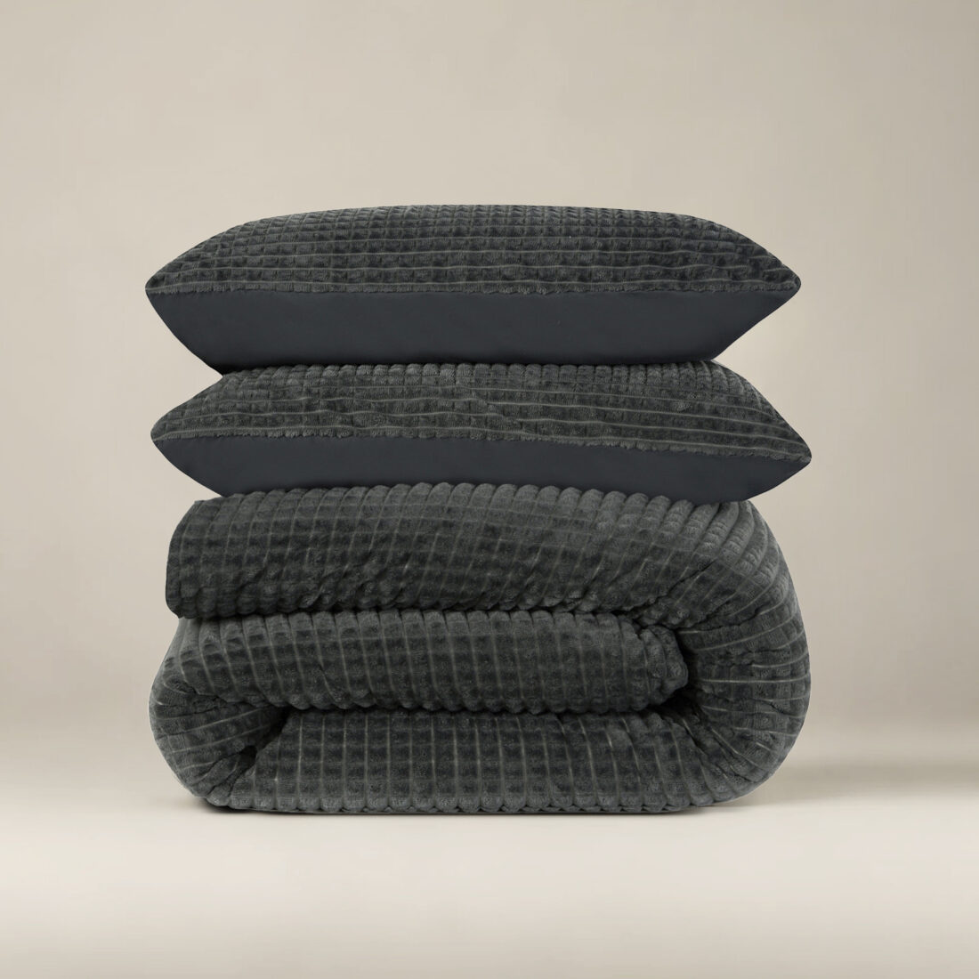 Geruit Teddy Antraciet 140 X 200 220