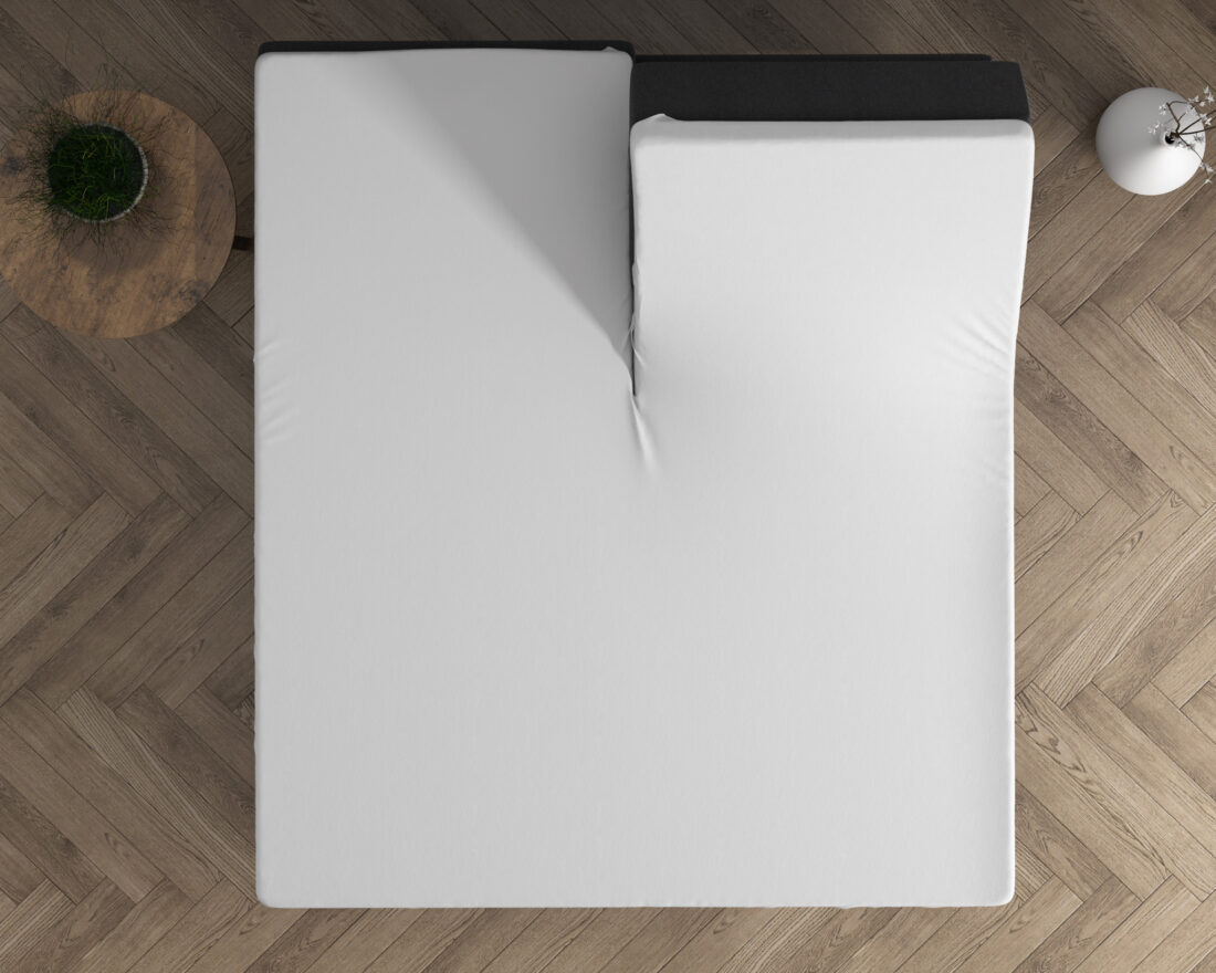 Dubbel Jersey 220 G M Splittopper Hoeslaken Wit 160 X 200 220