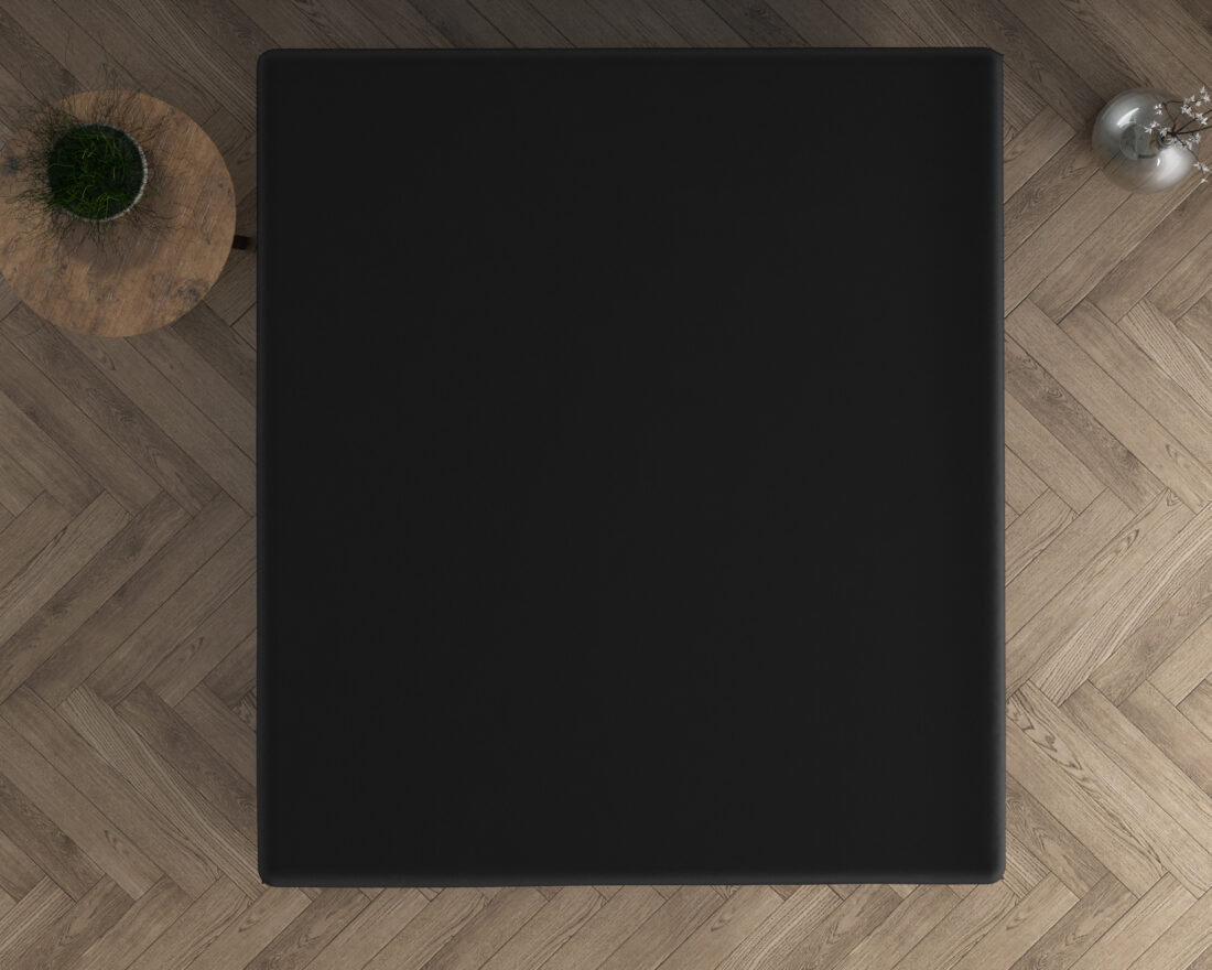 Dubbel Jersey 220 Gr Topper Hoeslaken Zwart 80 90 X 200 220 Cm