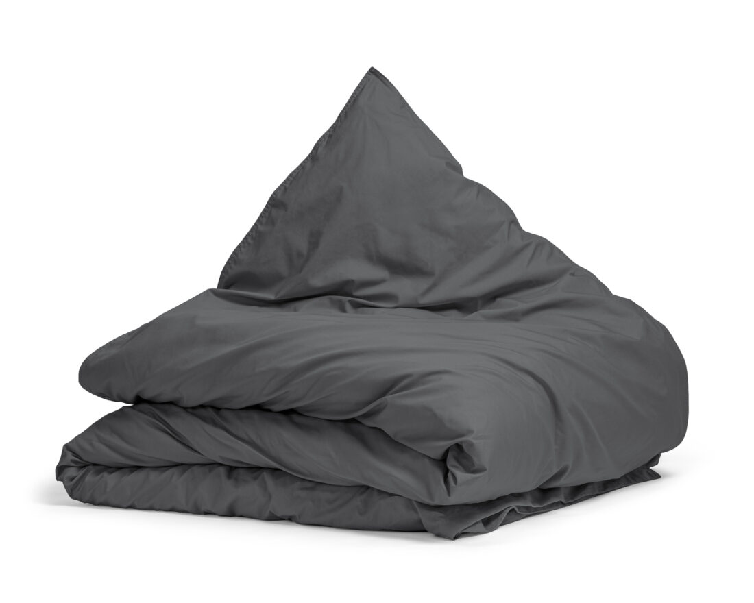 Egyptisch Katoen Uni Dekbedovertrek Antraciet 140 X 200 260