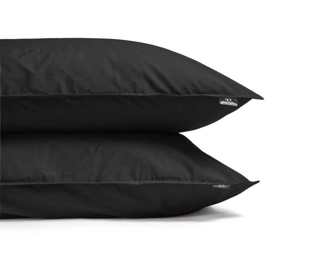 Egyptisch Katoen Uni Dekbedovertrek Zwart 140 X 200 260