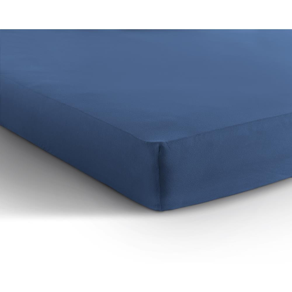 Enkel Jersey 135 Gr Hoeslaken Blauw 140 X 200
