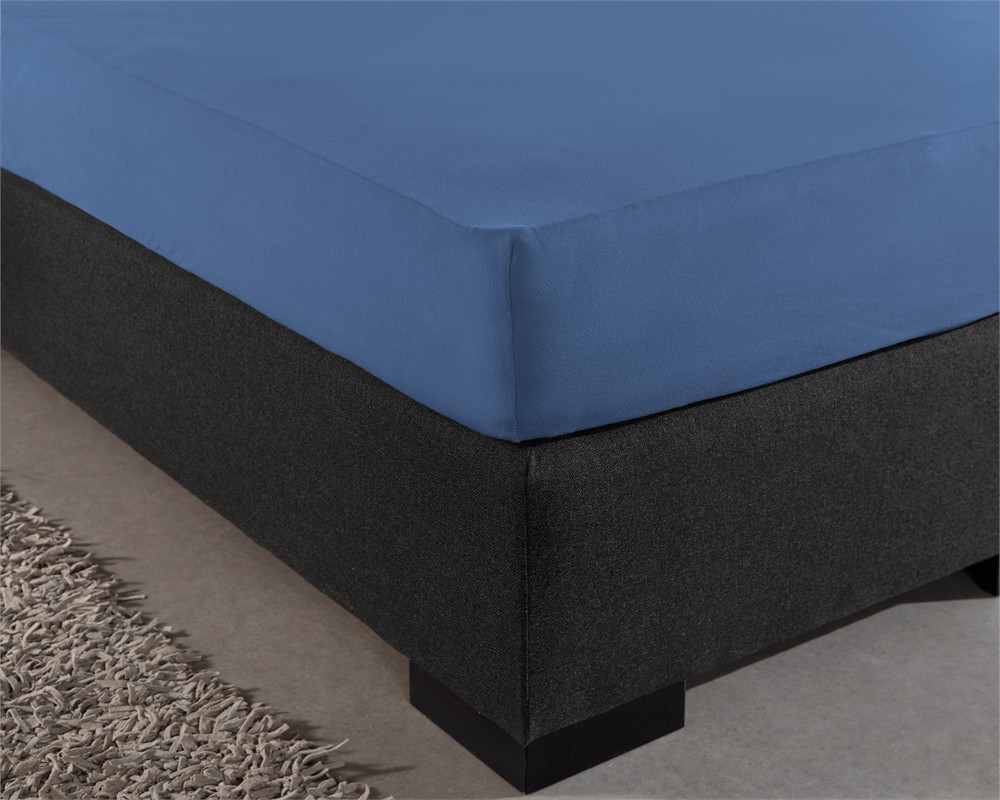 Enkel Jersey 135 Gr Hoeslaken Blauw 140 X 200