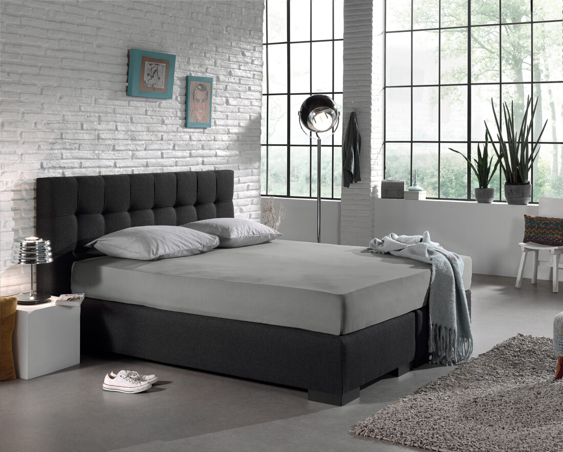 Enkel Jersey 135 Gr Hoeslaken Grijs 140 X 200 Enkel Jersey 135 Gr Hoeslaken Grijs 140 X 200