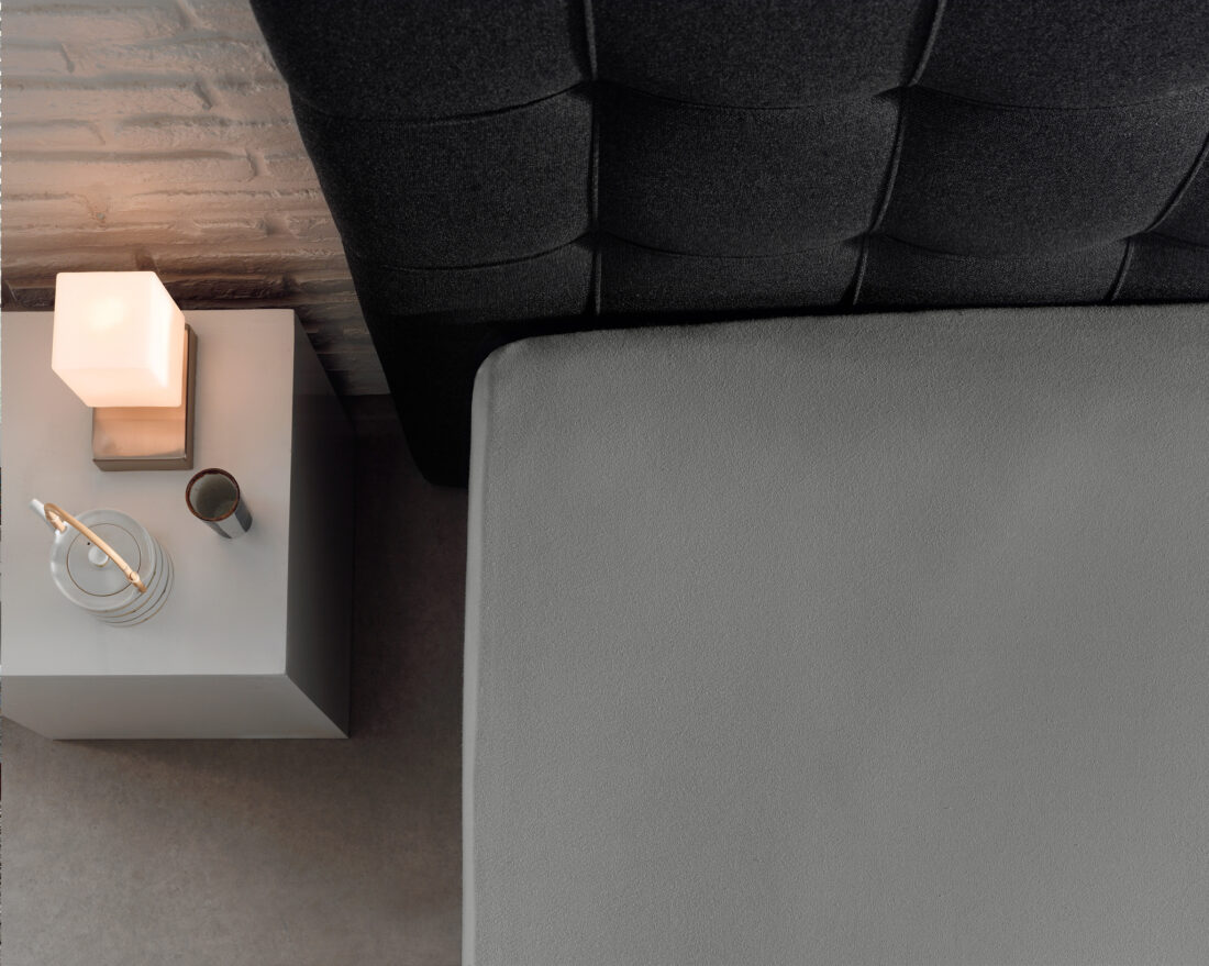 Enkel Jersey 135 Gr Hoeslaken Grijs 190 200 X 200 220